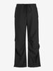 Pantalon Parachute Cargo Bouclé avec Poches à Cordon S Noir