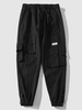 Pantalon Technique Décontracté Cargo Multi-poches L Noir