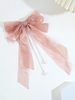 Pince à Cheveux Motif Nœud et Perle Fantaisie