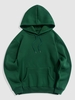 Pull à Capuche Pull-over à Doublure en Toison L Vert profond