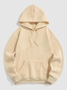 Pull à Capuche Pull-over à Doublure en Toison Xl Café lumière