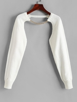 Pull à Chaîne Embellie M Blanc