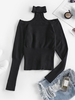 Pull Col Ras de Cou Manches Raglan L Noir