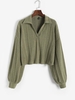 Pull Evasé Polo L Vert