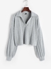 Pull Evasé Polo M Gris