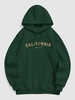 Pull-over à Capuche avec Doublure en Toison Chandail Ombré Xxl Vert profond