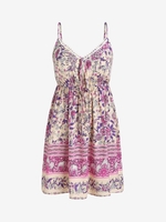 Robe Asymétrique à Imprimé Fleur à Bretelle de Grande Taille 2xl Rose léger
