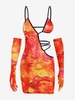 Robe de Soirée Moulante Teintée à Découpe L Orange