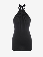 Robe Fourreau à Dos Nu M Noir