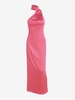 Robe Longue Fendue à Col Plongeant à Dos Nu L Rose léger