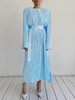 Robe Matelassée S Bleu