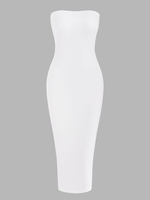 Robe Mi-longue en Mousseline S Blanc