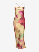 Robe Mi-Longue Teintée Croisée M Multi a