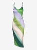 Robe Mi-longue Teintée Soyeuse à Bretelles M Multi a