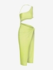 Robe Moulante Nouée Découpée à Une Epaule S Vert clair