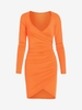 Robe Tulipe Plongeante à Manches Raglan L Orange