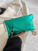 Sac à Bandoulière Chaîne Métallique en Couleur Unie