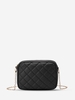 Sac à Bandoulière Chaîne Zippé Cousu en Haut