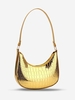 Sac à Bandoulière Croissant Gaufré