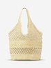 Sac à Bandoulière de Plage Evidé Au Crochet