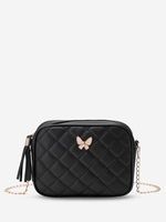 Sac à Bandoulière en Chaîne Orné de Papillon