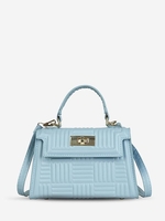 Sac à Bandoulière en Couleur Unie à Verrou Tournant