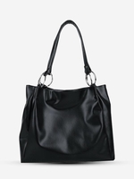Sac à Bandoulière en Couleur Unie avec Grande Capacité