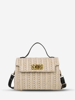 Sac à Bandoulière en Paille et à Verrou Tournant