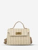 Sac à Bandoulière en Paille et à Verrou Tournant