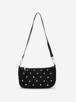 Sac à Bandoulière en Velours avec Strass
