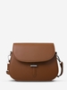 Sac à Bandoulière Lisse en PU de Couleur Unie