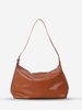 Sac à Bandoulière Lisse Zippé en Couleur Unie