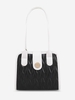 Sac à Bandoulière Matelassé avec Bouton