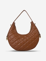 Sac à Bandoulière Matelassé Surpiqûres Détaillé Zippé