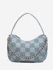 Sac à Bandoulière Motif de Carreaux à Chaîne en Vichy
