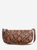 Sac à Bandoulière Rectangulaires à Imprimé Peau de Serpent