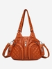 Sac à Bandoulière Rétro Zippé avec Multi-Poches