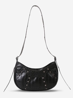 Sac à Bandoulière Zippé Clouté Métal Détaillé