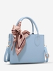 Sac à Bandoulière Zippé Echarpe en Couleur Unie
