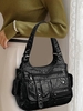 Sac à Bandoulière Zippé Gaufré