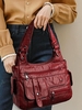 Sac à Bandoulière Zippé Gaufré