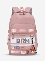 Sac à Dos Lettre Graphique Superposé en Maille avec Grande Capacité