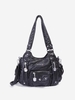 Sac de Vagabond avec Multi-Poches en Cuir Doux
