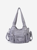 Sac de Vagabond avec Multi-Poches en Cuir Doux