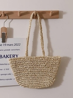 Sac Fourre-tout de Plage et Vacances Tressé en Paille