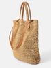 Sac Fourre-Tout en Paille Au Crochet pour Plage de Vacance