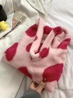 Sac Fourre-tout Fourré en Fausse Fourrure