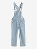 Salopette Droite avec Poche en Denim Xs Bleu
