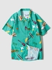 Shirt de Vacances à Manches Courtes S Vert clair