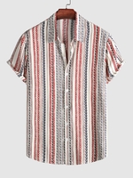 Shirt de Vacances Motif Rayé M Multi a